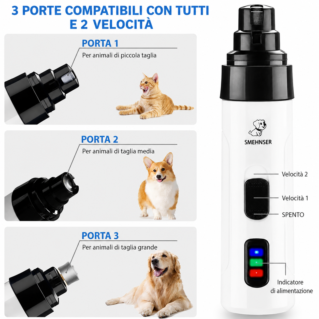 Limatore Unghie Pet Professionale USB