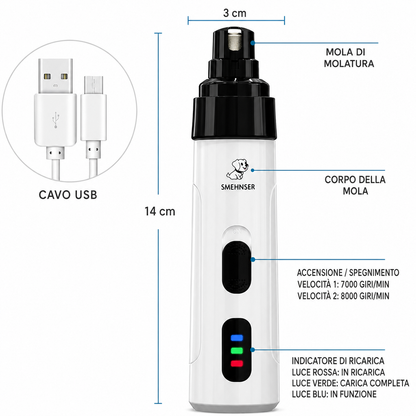Limatore Unghie Pet Professionale USB